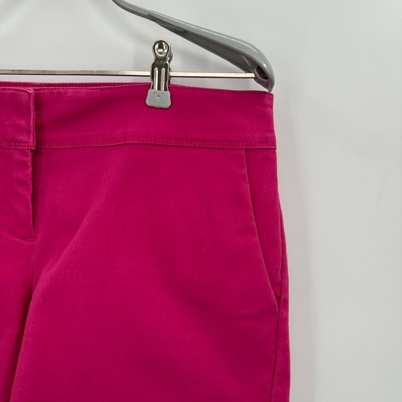 The Limited Cotton-Stretch Chino Shorts with Scallop Hem size 4 Pink 4" Inseam - Picture 3 of 14
